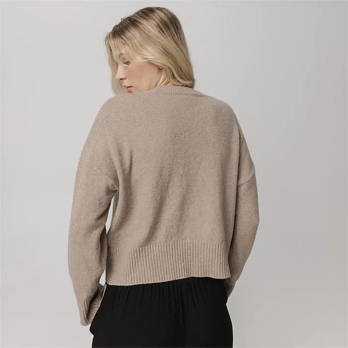 Evie Knit In Oat | Hoodies & Crews | Stirling Sports